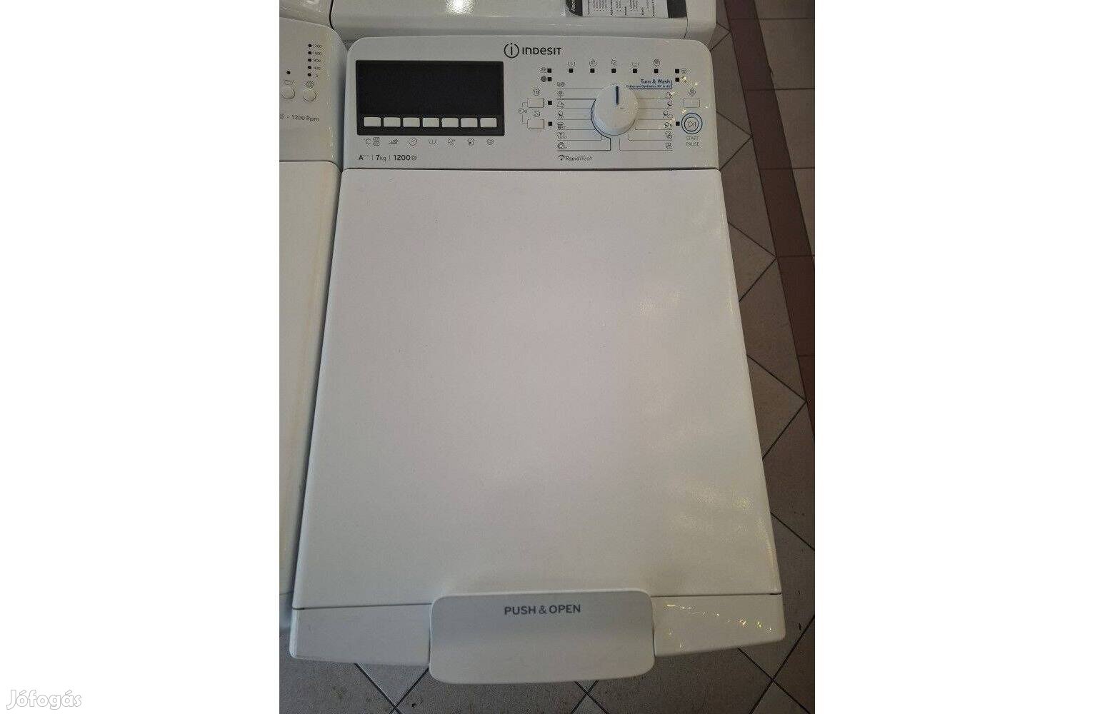 Felújított Indesit BTW E71253P Felültöltős Mosógép [Hfv684] 6 hó gari